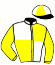 casaque portée par Millet G. jockey du cheval de course MAFALDA STORY, information pmu ZETURF
