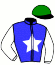casaque portée par Cinier Mat. jockey du cheval de course HADAYA VISAIS, information pmu ZETURF
