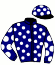 casaque portée par Ensch N. jockey du cheval de course IDAYA SOMOLLI, information pmu ZETURF