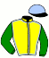 casaque portée par Gout R. jockey du cheval de course KAIA DU MIDI, information pmu ZETURF