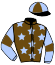 casaque portée par Bekaert D. jockey du cheval de course LUDO SANTIGNY, information pmu ZETURF