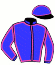 casaque portée par Chauvin J. jockey du cheval de course LUCKY D'AVAL, information pmu ZETURF