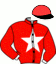 casaque portée par Dubaillay F. jockey du cheval de course IDEAL DU VIGNAC, information pmu ZETURF
