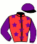 casaque portée par Saussaye V. jockey du cheval de course JET BESP, information pmu ZETURF