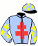 casaque portée par Lopes Duarte Nun. M. jockey du cheval de course YLLICO, information pmu ZETURF