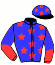 casaque portée par Subias A. jockey du cheval de course LAVRIOT STAR, information pmu ZETURF