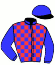 casaque portée par Gelhay B. jockey du cheval de course IMPETUEUSE LADY, information pmu ZETURF