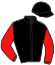 casaque portée par Labaisse E. jockey du cheval de course KARMA D'AUBRELLE, information pmu ZETURF