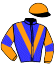 casaque portée par Santiago Mlle D. jockey du cheval de course SAGUARO, information pmu ZETURF