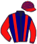 casaque portée par Maillot S. jockey du cheval de course TWO O'CLOCK JUMP, information pmu ZETURF