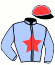 casaque portée par Congard R. jockey du cheval de course LOOKING D'AURCY, information pmu ZETURF