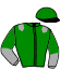 casaque portée par Desmigneux F. jockey du cheval de course KEEPER BAY, information pmu ZETURF