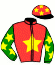 casaque portée par Becquet N. jockey du cheval de course HELLO DU MOULIN, information pmu ZETURF