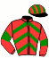 casaque portée par Ouvrie F. jockey du cheval de course TRUMPIE, information pmu ZETURF