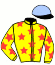 casaque portée par Acker Y. jockey du cheval de course HUNO DE TOUCHYVON, information pmu ZETURF