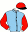 casaque portée par Andre A. jockey du cheval de course KAISER NORMAND, information pmu ZETURF