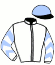 casaque portée par Grosbois Chr. jockey du cheval de course DEAU COEUR, information pmu ZETURF