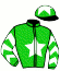 casaque portée par Mr Paul Postic jockey du cheval de course UN SOIR D'ORAGE, information pmu ZETURF