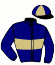 casaque portée par Delalande M. jockey du cheval de course WOOTTON WARRIOR, information pmu ZETURF