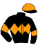 casaque portée par Denis P. jockey du cheval de course GRAND FRISSON, information pmu ZETURF