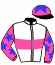 casaque portée par Cornet Mlle C. jockey du cheval de course GRAIN DE STAR (FR), information pmu ZETURF