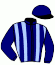 casaque portée par Seguy V. jockey du cheval de course OASIS COVE, information pmu ZETURF
