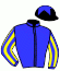 casaque portée par Guedj-Gay G. jockey du cheval de course BAND JO, information pmu ZETURF