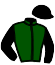 casaque portée par Liegeois Mlle R. jockey du cheval de course SEVEN APPLES, information pmu ZETURF