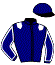 casaque portée par Raffin E. jockey du cheval de course KOUMBA MESLOISE, information pmu ZETURF