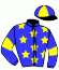 casaque portée par Abrivard A. jockey du cheval de course KALINE JAMINI, information pmu ZETURF