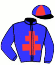 casaque portée par Barrier A. jockey du cheval de course JOLDY LOVE, information pmu ZETURF