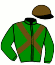 casaque portée par Marchand T. jockey du cheval de course DIALO DES KECHES, information pmu ZETURF
