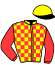 casaque portée par Lamaziere L. jockey du cheval de course GLADYS DE TILLARD (FR), information pmu ZETURF