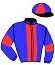casaque portée par Vilault J. jockey du cheval de course FELICITA D'ECOUVES (FR), information pmu ZETURF