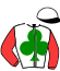 casaque portée par Masschaele Ph. jockey du cheval de course FORNOVO (FR), information pmu ZETURF