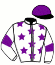 casaque portée par Lecanu F. jockey du cheval de course FLY DU QUENNE (FR), information pmu ZETURF