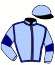 casaque portée par Krouchi M. jockey du cheval de course LUNE D'OPALE, information pmu ZETURF