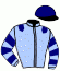 casaque portée par Legros M. jockey du cheval de course IMAYA CHRISTUBERT, information pmu ZETURF