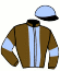 casaque portée par Guillemin A. jockey du cheval de course GUESS LUFFY, information pmu ZETURF