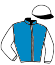 casaque portée par Derieux R. jockey du cheval de course JESS D'HERTALS, information pmu ZETURF