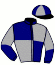 casaque portée par Godey Mme Hél. jockey du cheval de course KOQUINE D'HERIPRE, information pmu ZETURF