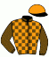 casaque portée par Audebert E. jockey du cheval de course DANTE TURGOT, information pmu ZETURF