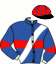 casaque portée par Delacour G. jockey du cheval de course FLOCON DIGEO, information pmu ZETURF