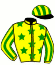 casaque portée par Lemaitre A. jockey du cheval de course IRON MAN, information pmu ZETURF