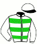 casaque portée par Pasquier S. jockey du cheval de course KAWIDA, information pmu ZETURF