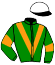 casaque portée par Lemaitre A. jockey du cheval de course PRINCE LOUIS, information pmu ZETURF