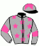 casaque portée par Barzalona M. jockey du cheval de course RECORWOMAN, information pmu ZETURF