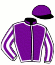 casaque portée par Mendizabal I. jockey du cheval de course GALLERIA BORGHESE, information pmu ZETURF