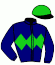 casaque portée par Trullier T. jockey du cheval de course COUP DE SOLEIL, information pmu ZETURF