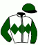 casaque portée par Lemaitre A. jockey du cheval de course HOXTON, information pmu ZETURF